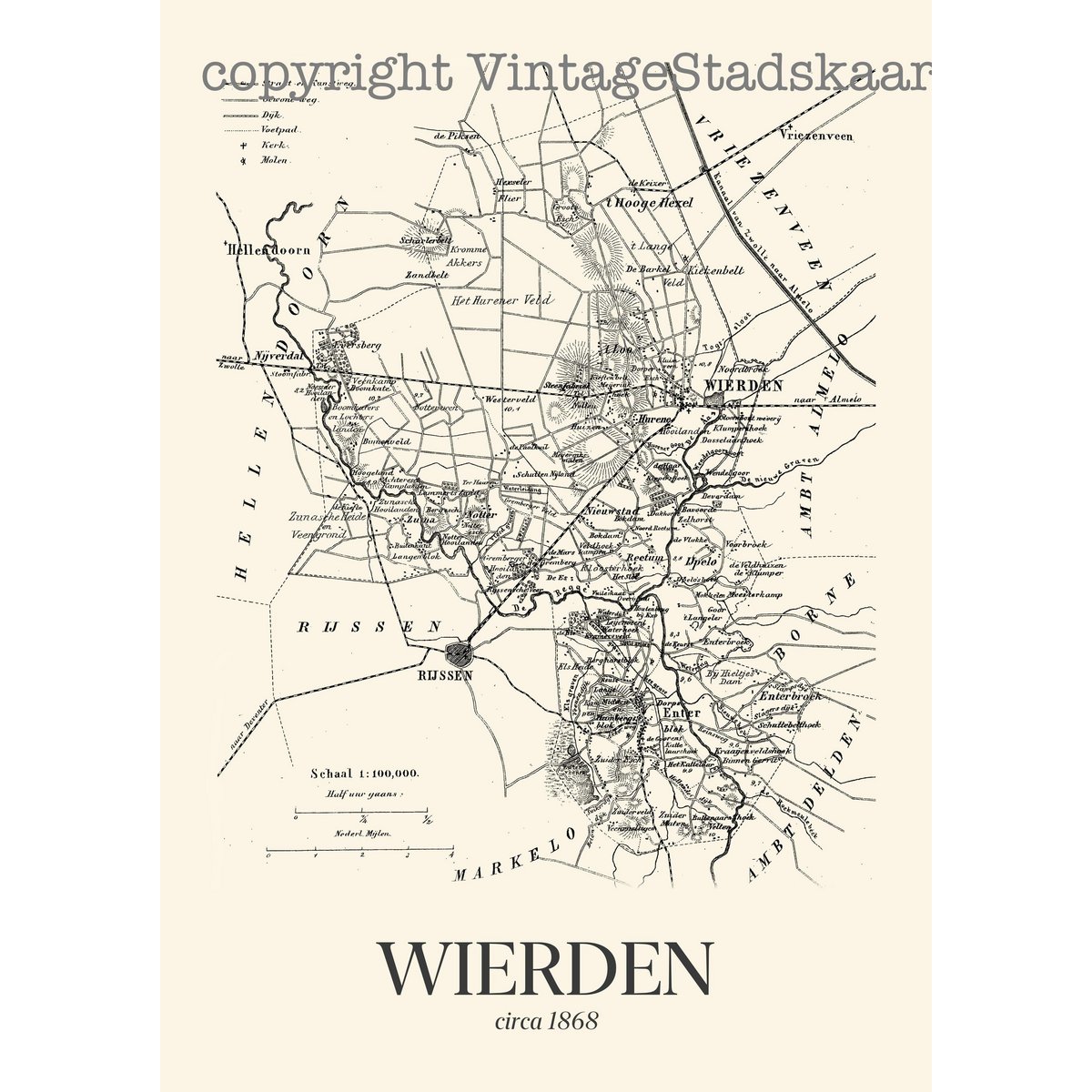Wierden in vintage style