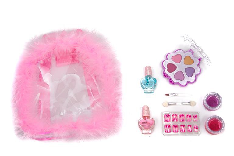 Children's Makeup Set with Transparent Backpack