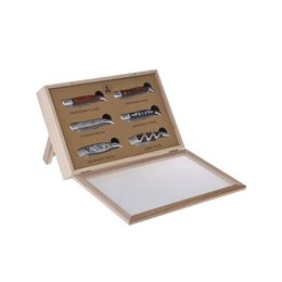 Æske med 6 LAGUIOLE HERITAGE foldeknive