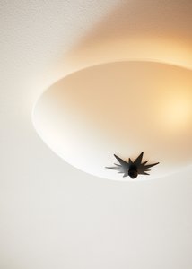 ROSE Plafond 35cm Weiß/Schwarz