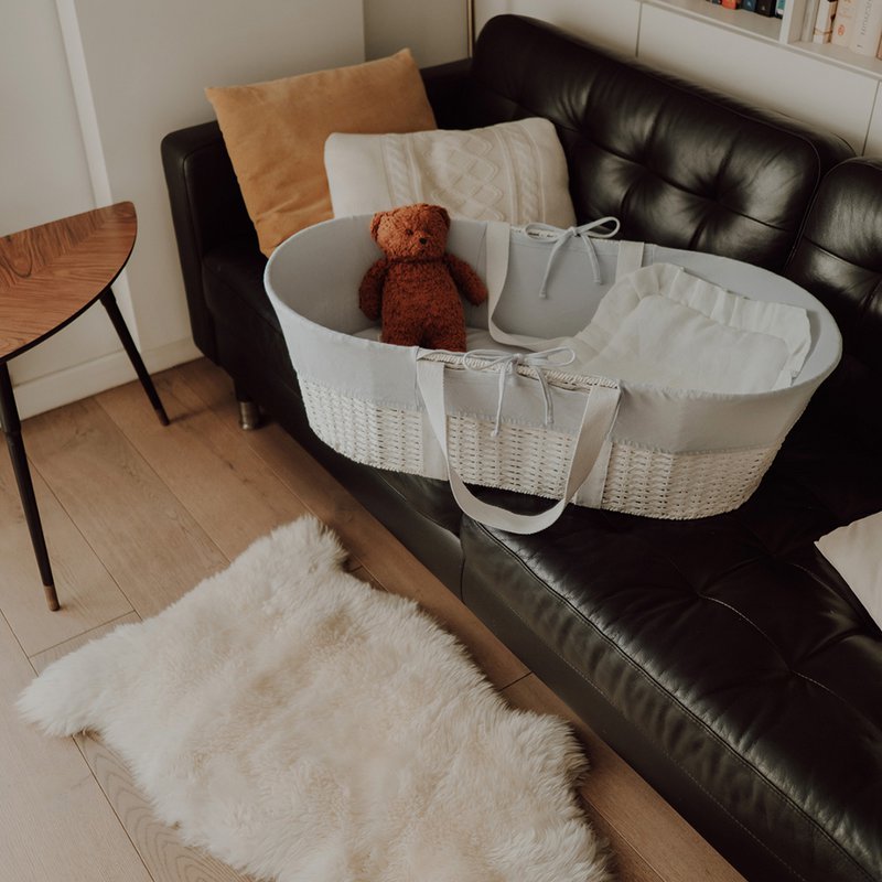 Moses Basket - Cover - Grå