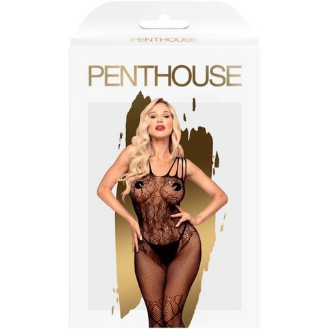 Penthouse - Sexy Lingerie - Sexy tight Bodystocking - Underwear -Dirty Mind - Black - size S/L - PENTHOUSE - 4005249 - One size fits most