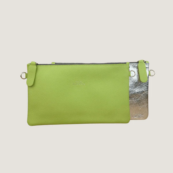 Bolso de mano Juliette bicolor en piel plena flor – 21 x 12,5 cm
