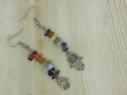 %23249 Chakra gemstone earrings