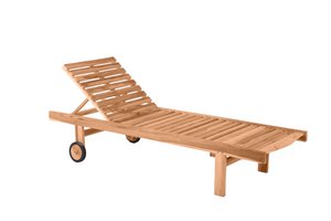 Garden lounger, teak