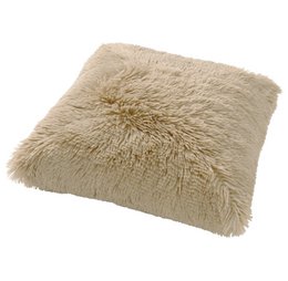 Dutch Decor FLUFFY - Decorative cushion 60x60 cm - Super soft - XL cushion - Pumice Stone - Beige