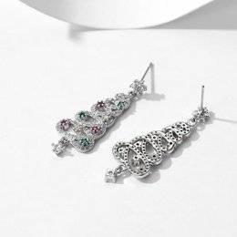 Sparkling Christmas Tree Earrings