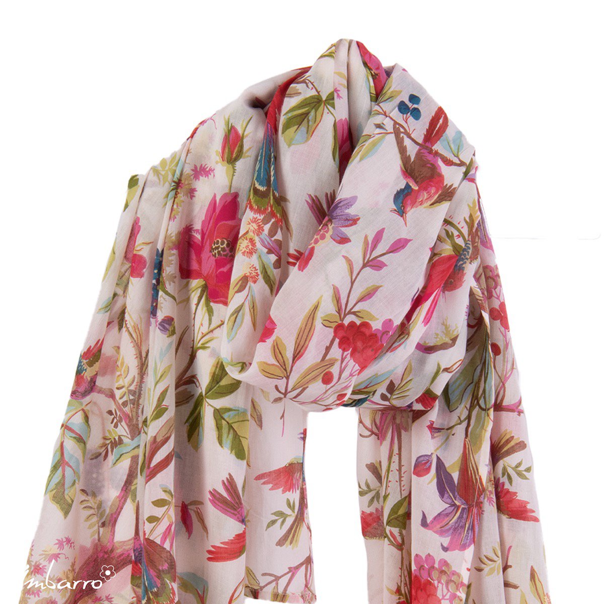 Sjaal Cotton Voile Ecru