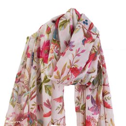 Sjaal Cotton Voile Ecru