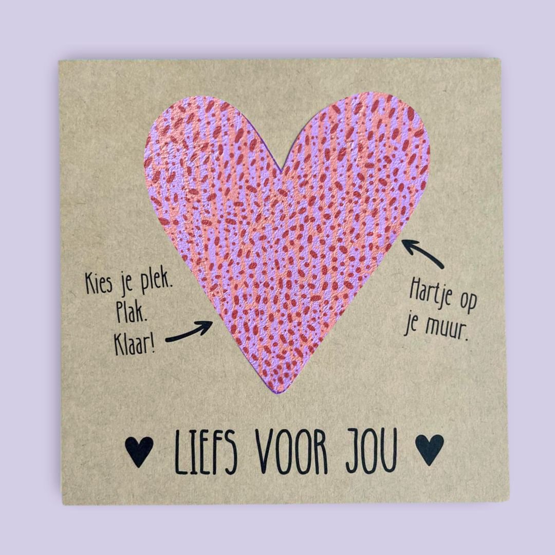 Muursticker hart *Liefs voor jou* (Sweet)