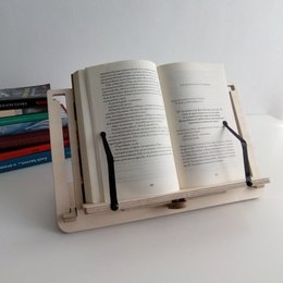 Adjustable support for books and tablets - The reader