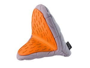Handflächenhandschuh mit Silikon grau-orange LIVIO 0757