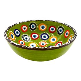 Keramikschale - Evil Eye - Hellgrün - 12cm