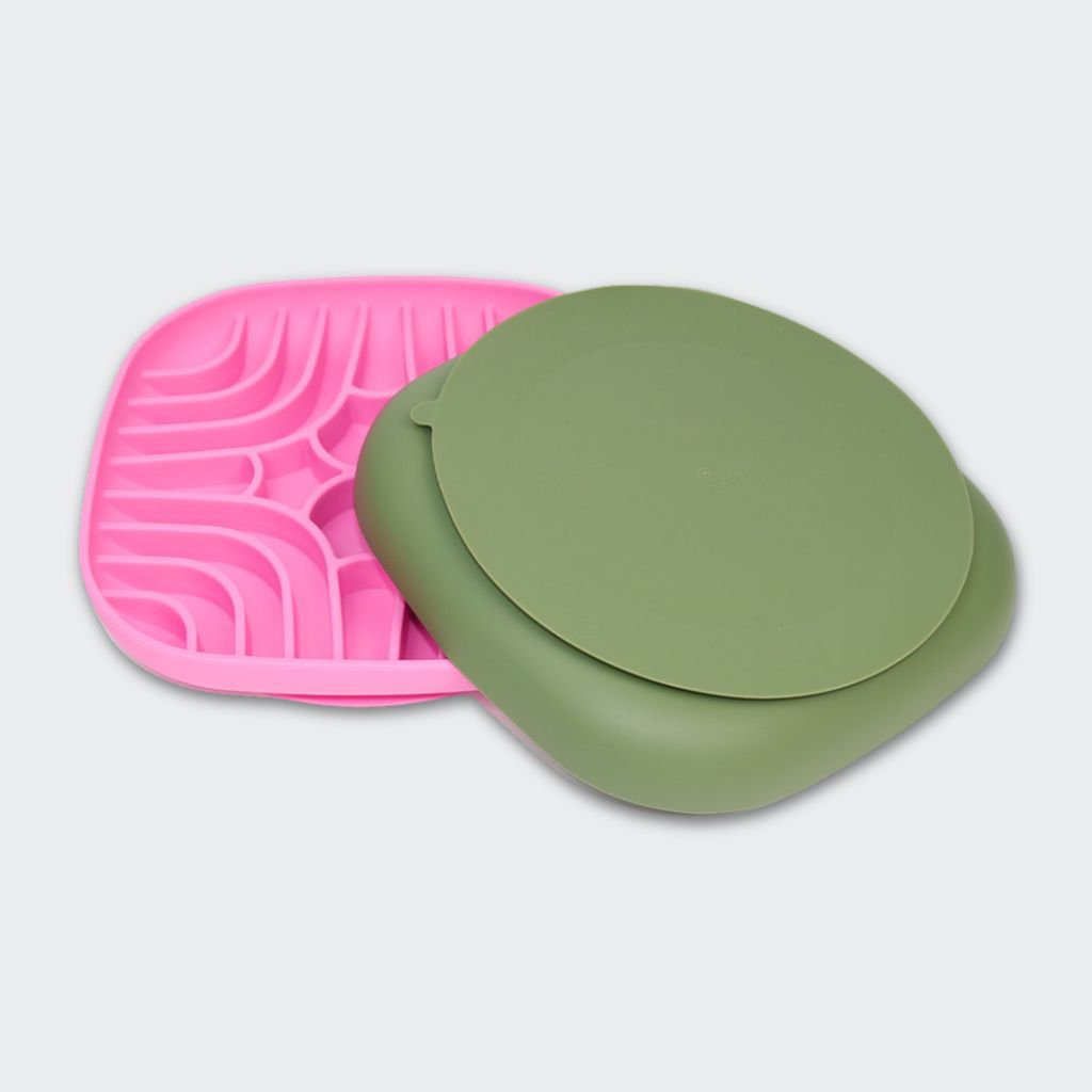 Employment toys slow feeder "tasty" pink l