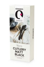 Set/18 Cutlery Matt Black