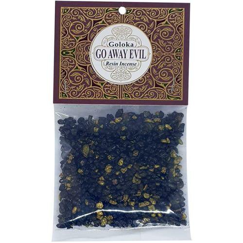 Goloka Resin Incense Go Away Evil - 30 grammi 12 confezioni