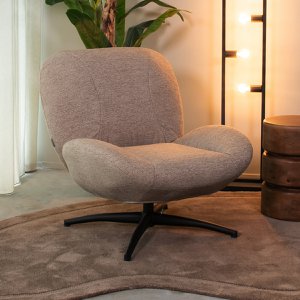 Hazer Fauteuil Clayton - Taupe - Tejido - Talla única 82 x 91 x 89 cm