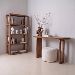 Consolle toro in legno di mango marrone - 140 cm