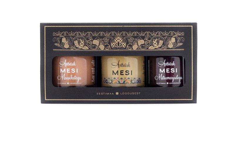 Gavesæt 3x50 g i karton gaveæske