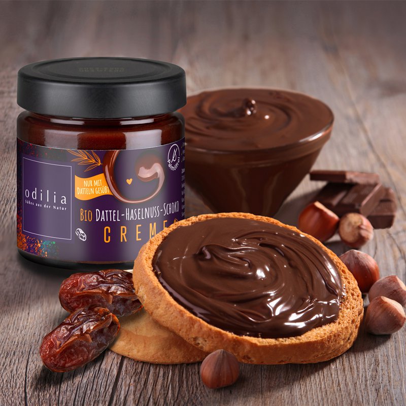 Organic date hazelnut chocolate spread