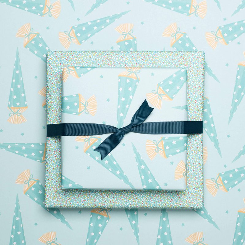 Gift ribbon petrol, light green ribbon easy to tie, 16mm x 5m dark blue grosgrain ribbon for wrapping gifts