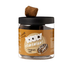 Kanelrulle Chokoladetrøfler Gavekrukke 130g | Chokolade i bageristil