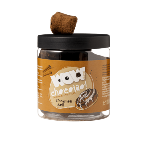 Cinnamon Roll Chocolate Truffles Gift Jar 130g | Bakery Style Chocolate