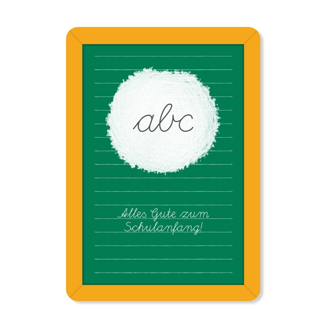 Ansichtkaart voor "All the best for start school"