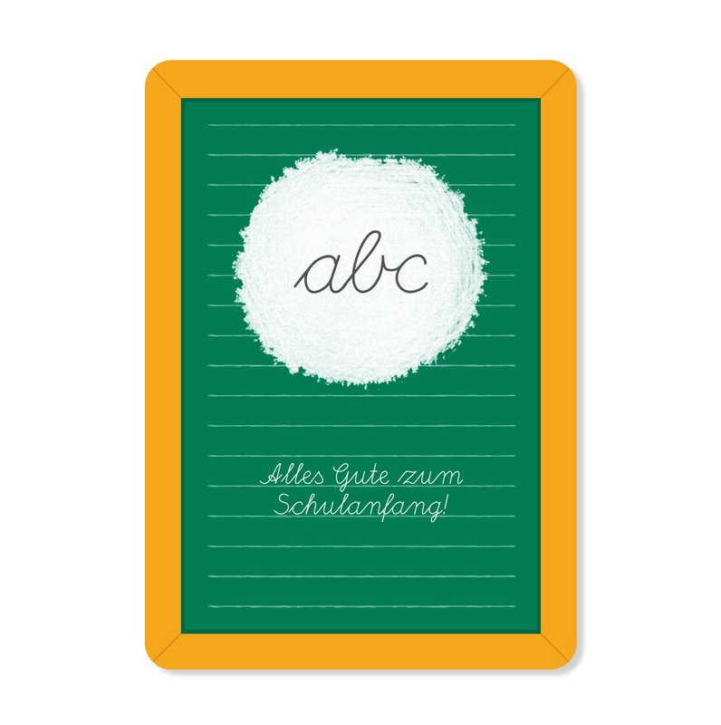 Postcard for "All the best for starting school"