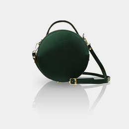 '' MADEIRA  '' Runde Umhängtasche aus Leder