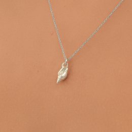 Guld Sea Shell halskæde, forgyldte sterlingsølv smykker, sølv vedhæng, gave til hende, fødselsdagsgave til kvinder, håndlavede smykker