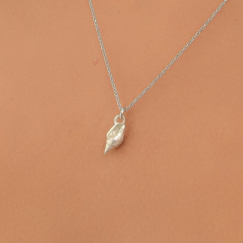 Guld Sea Shell halskæde, forgyldte sterlingsølv smykker, sølv vedhæng, gave til hende, fødselsdagsgave til kvinder, håndlavede smykker