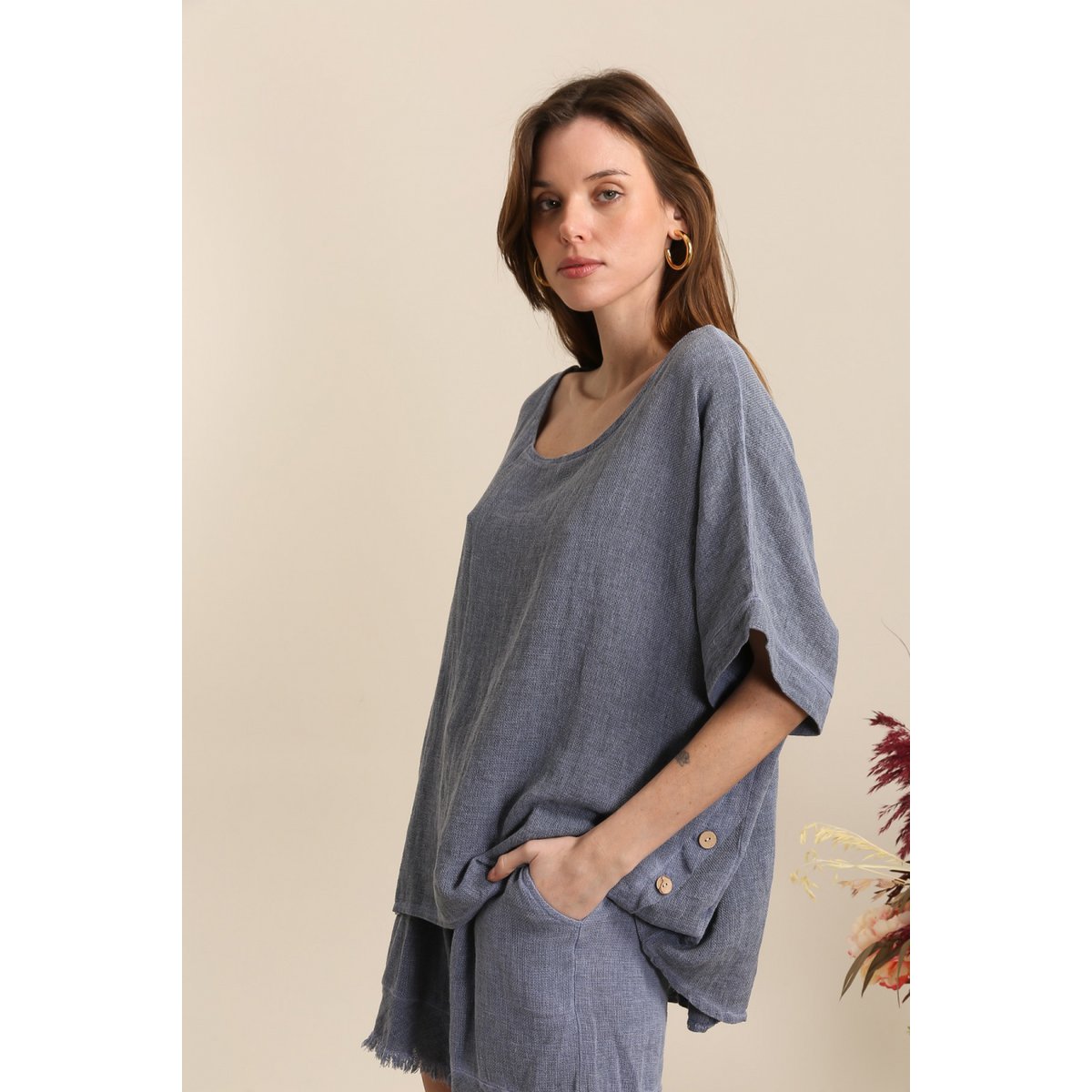 Linen blouse REF. 4649