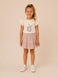 Camiseta Funkle Buttercream – Lycra Slub Jersey – Ropa de lujo para bebés y niños