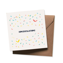 Set of 10 greeting cards with envelope | BIRTHDAY: Cake - hooray - congratulations - 5 different designs | Folded card - matte off-white - heavy quality biotop paper