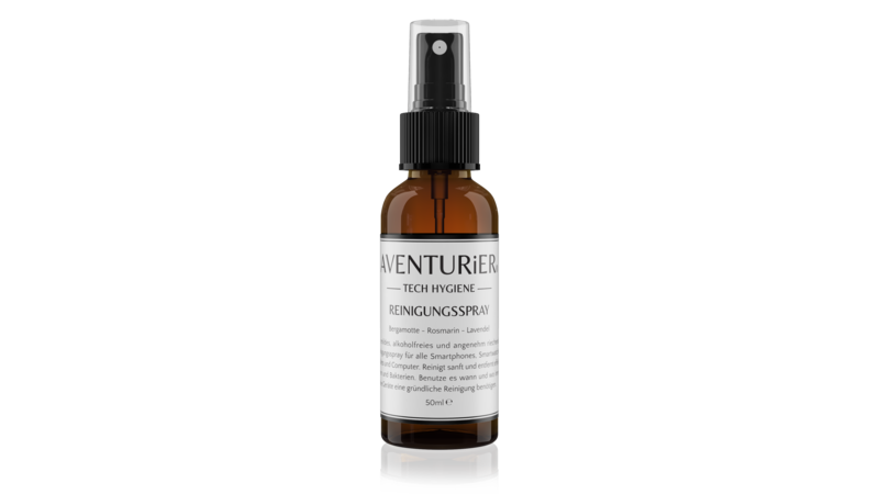 AVENTURiER spray nettoyant ''Romarin'' 50ml avec 1x chiffon microfibre et sac de rangement
