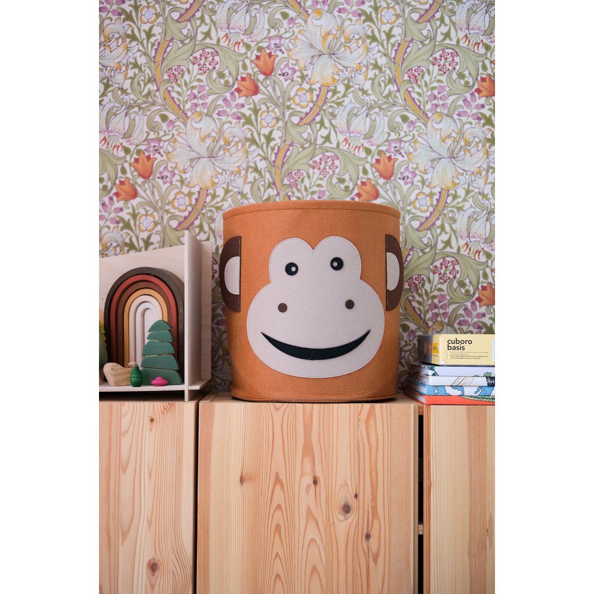 Storage Basket Children's Room - Monkey