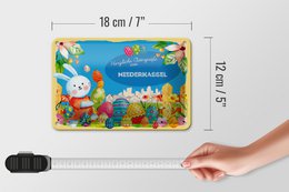 Blechschild Ostern Ostergrüße 18x12cm NIEDERKASSEL Geschenk Deko