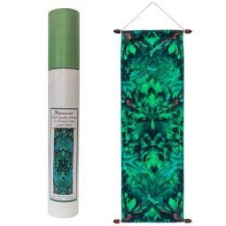 Hochwertiges französisches Crepe Banner Grüner Mann 36 x 90 cm
