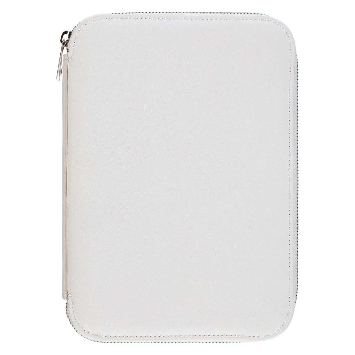 Estuche de viaje de cuero Lena - blanco