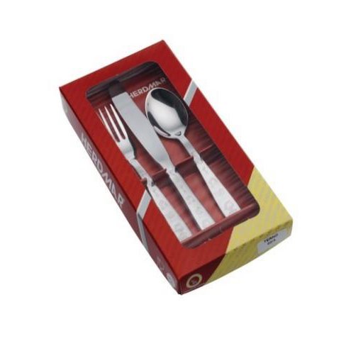 Set van 3 baby bestek - 18/10 roestvrij staal - Ref. 82/3 - Herdmar