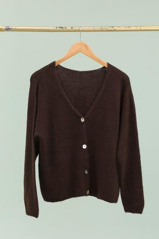 Gilet cardigan col V RÉF. 1026