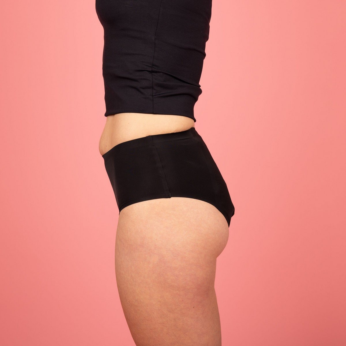 Emmy sømløs menstruation glide sort