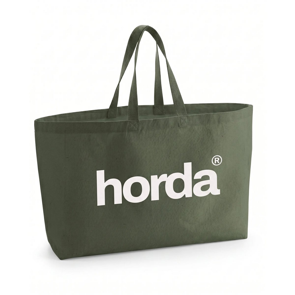 Tote Bag Olive Oversize 100% Cotone Riciclato | Horda