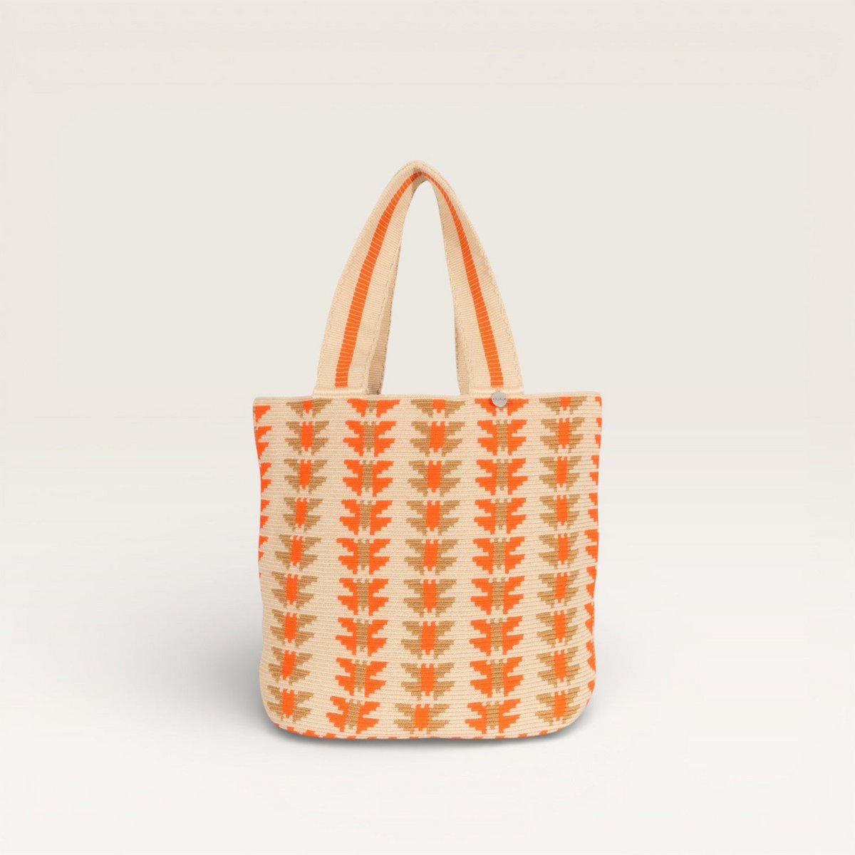 Geometrische ovale Tragetasche | Mandarine