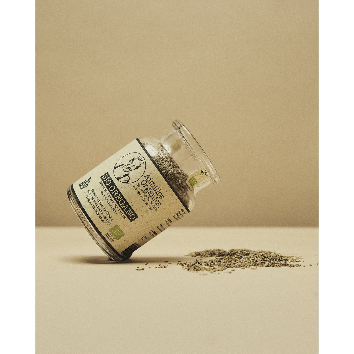 Økologisk oregano i en krukke (30g) - Origanum vulgare spp. Hirtum - meget intens