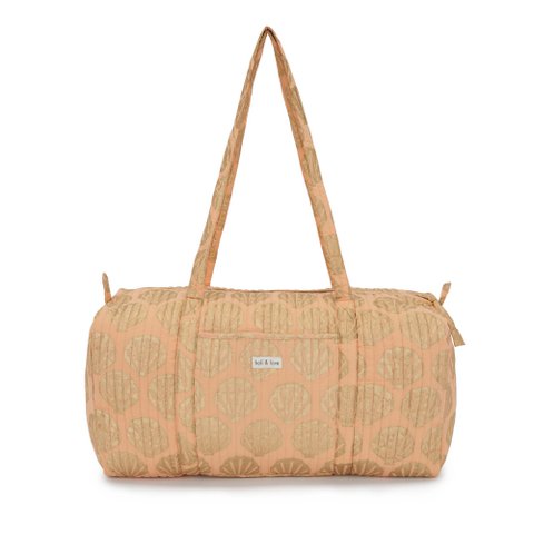 Große Reisetasche aus Bio-Baumwolle – Peach Shell