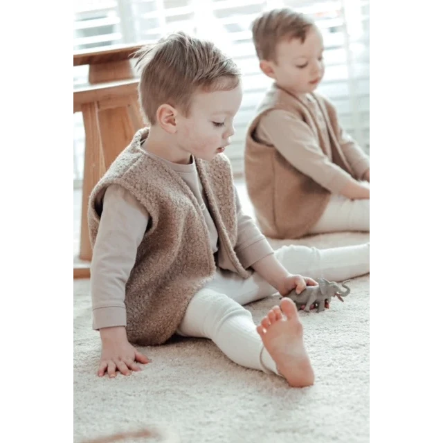 Gilet Teddy Boucle CACAO