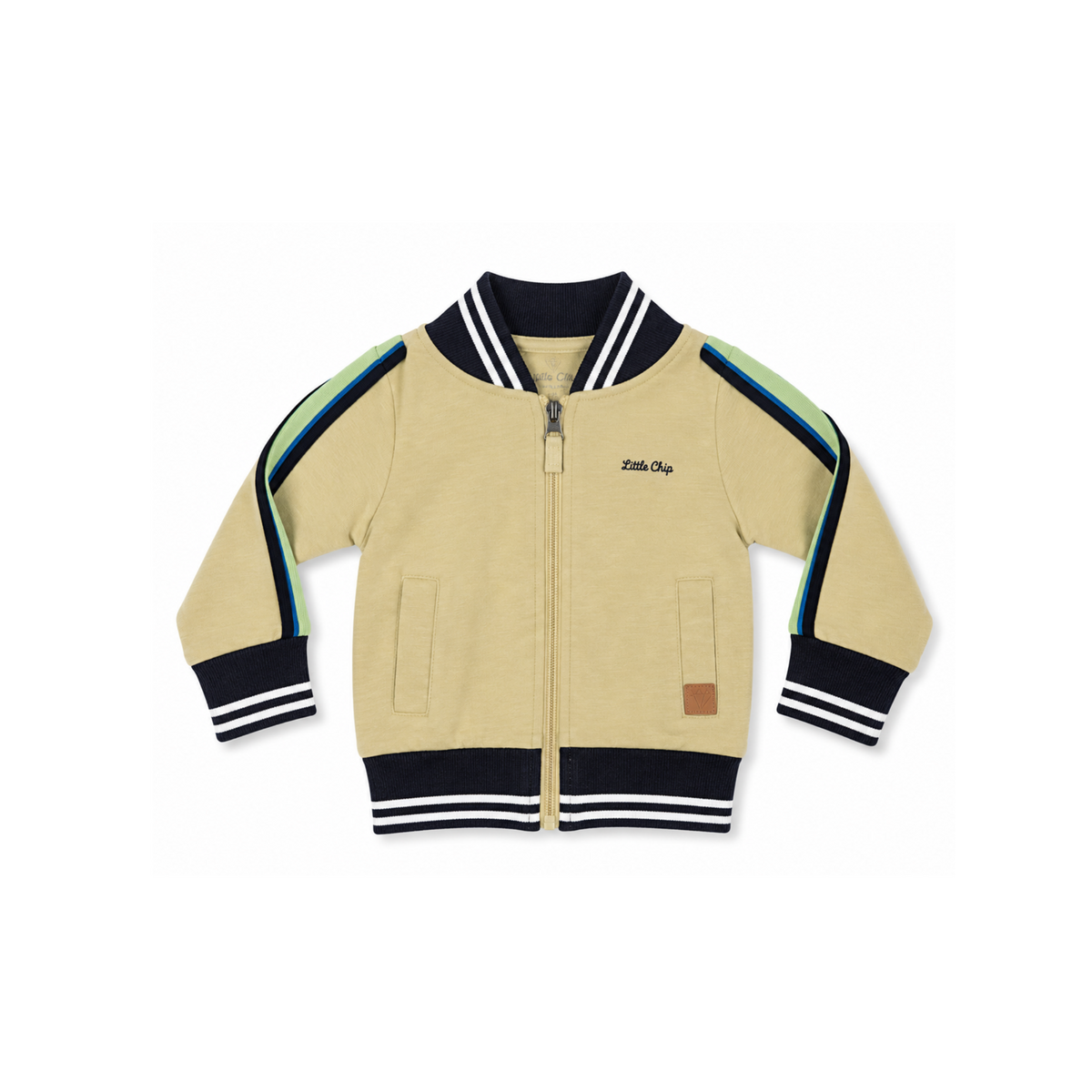 Little Chiq Baby Boys Cardigan – Beige/Green