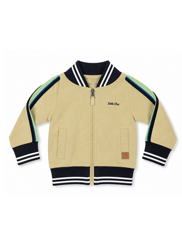 Little Chiq Baby Jongens Vest – Beige/Groen